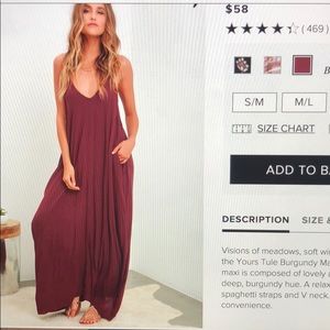 Lulus maxi dress